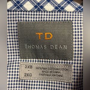 Classic prep cotton THOMAS DEAN XXL Dress Shirt *2 for 20*